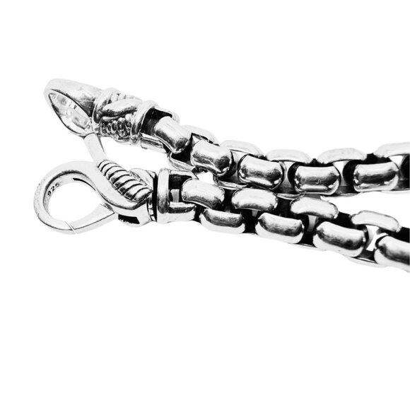 Jai Thailand Rolo Box Chain SS Bracelet - Picture 4 of 4